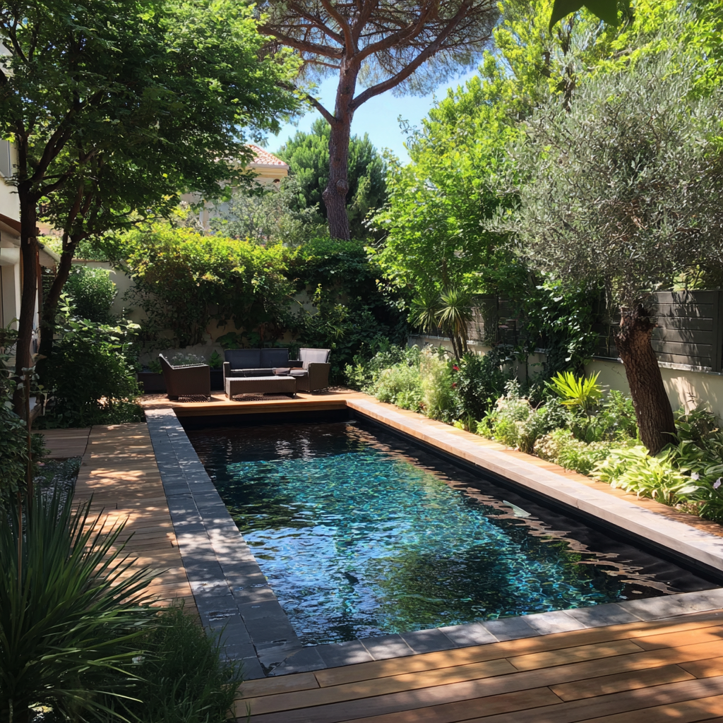 Rénovation d'une piscine XS à fond plat près de Toulon