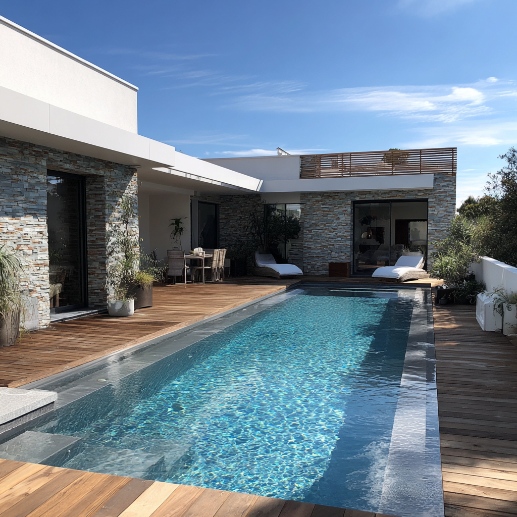 rénovation piscine miroir st tropez