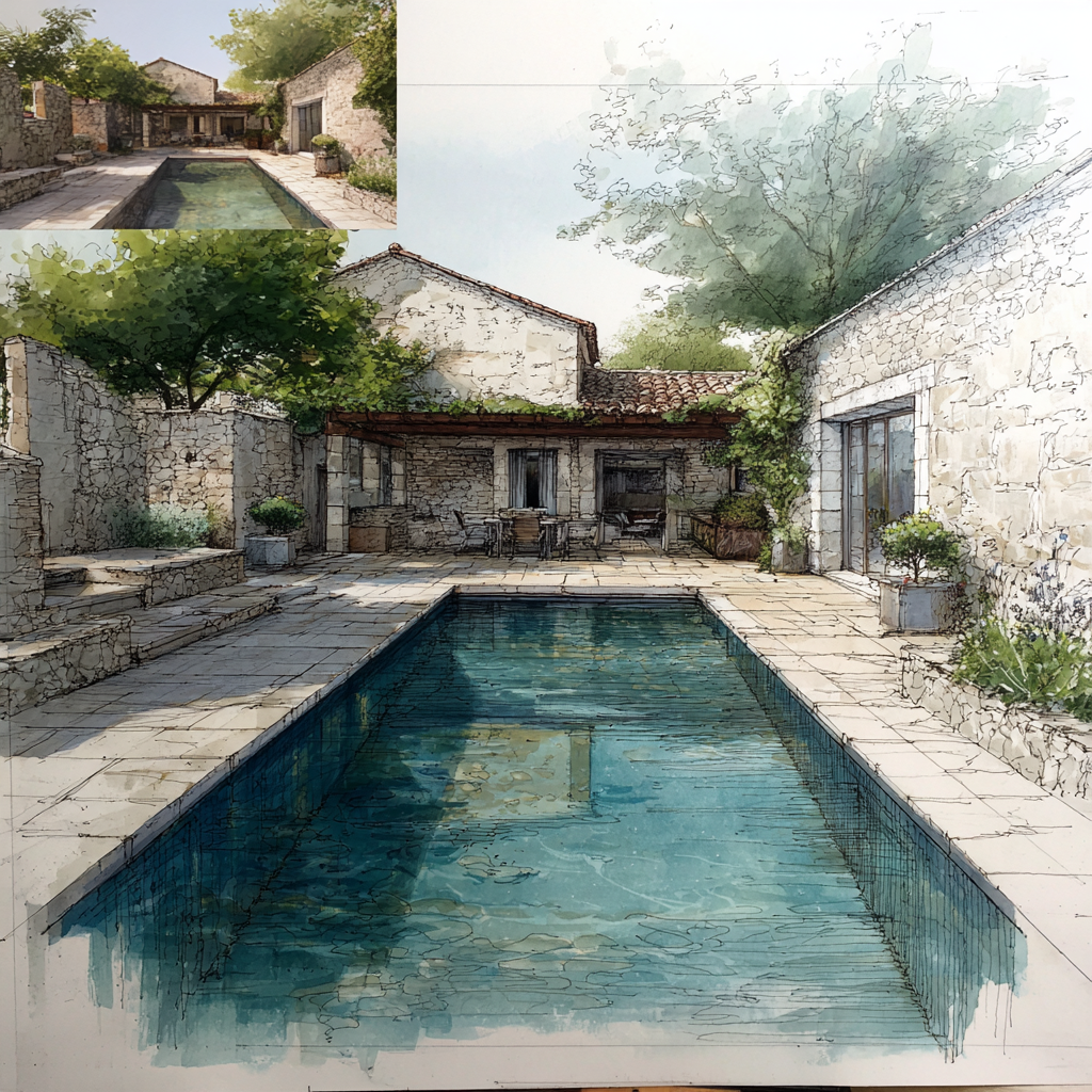 rénovation piscine saint tropez