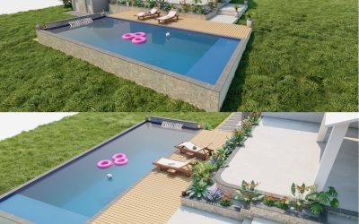 Création d’une piscine et d’un pool house à La Roquebrussanne