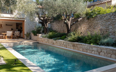 Rénovation de piscine au design naturel à Bandol