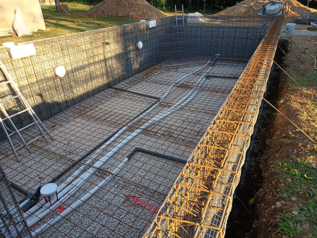 Piscine prêt à couler le béton en monobloc 
