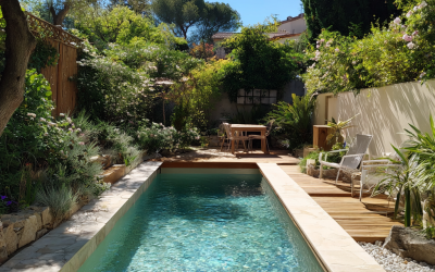 Construction petite piscine contemporaine en béton dans le Var