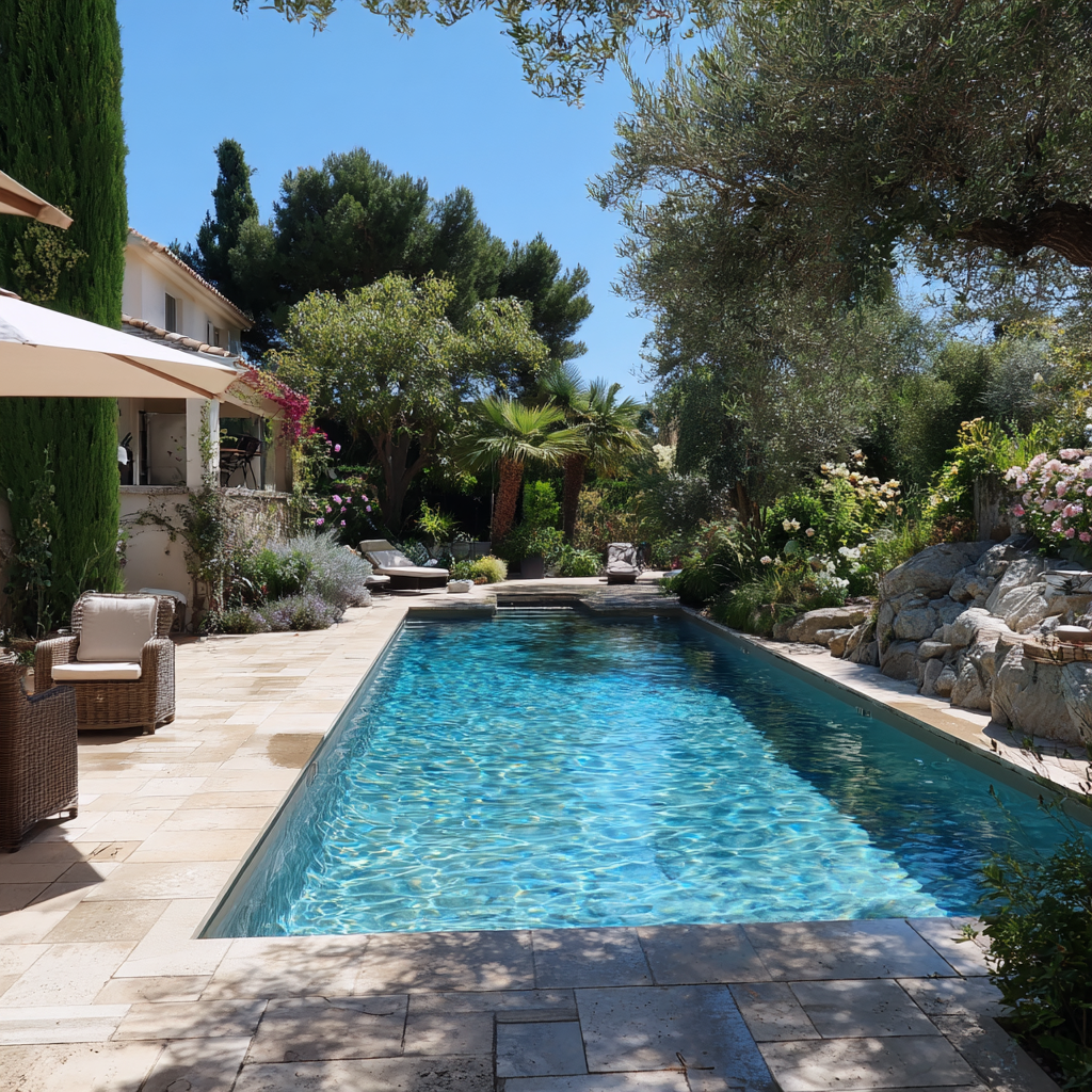 piscine creusée en béton armé dans le Var piscine creusée en béton armé dans le Var