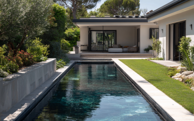 Réalisation d’une piscine type couloir de nage près de Saint-Tropez