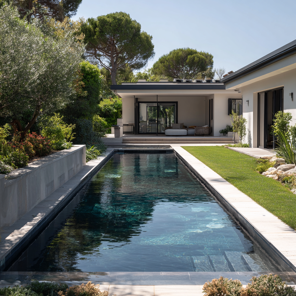 construction couloir de nage Var Saint Tropez