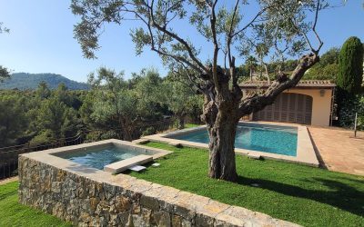 Construction d’un extérieur avec piscine et espace SPA près de La Cadière d’Azur