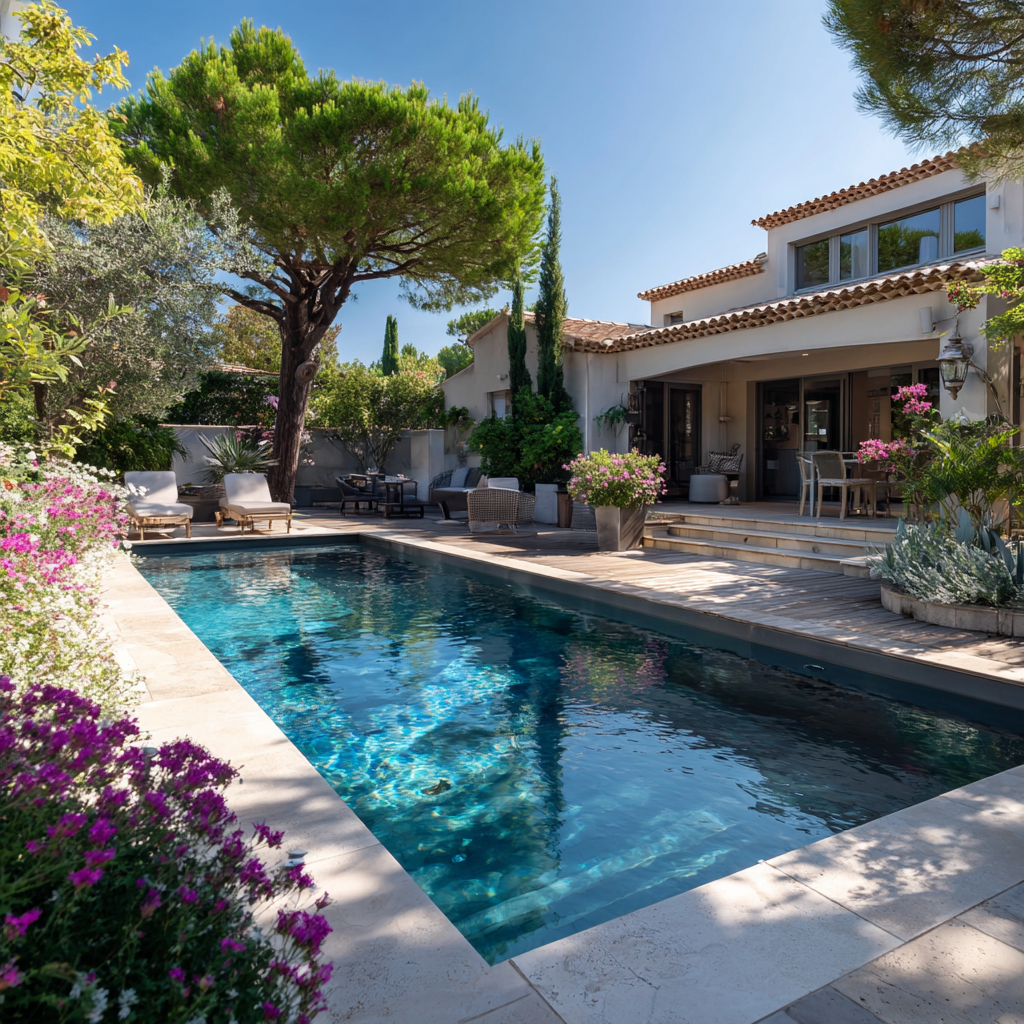 Rehaussement fond de piscine à Ramatuelle