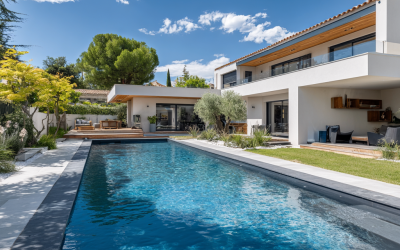 Rénovation de piscine contemporaine près de Saint-Tropez