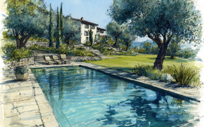 Comment intégrer une piscine rénovée dans un jardin méditerranéen