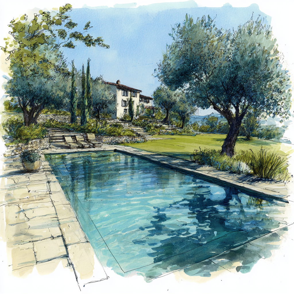 Comment intégrer une piscine rénovée dans un jardin méditerranéen